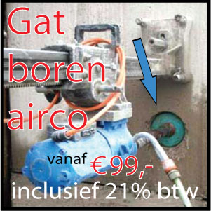 Gat boren airco